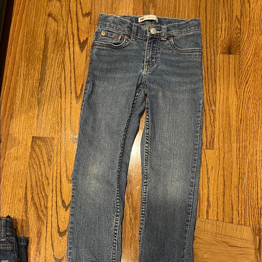 Under Armour Kids Jeans and Joggers - Blue, Gray, Red, Tan - Picture 3 of 9